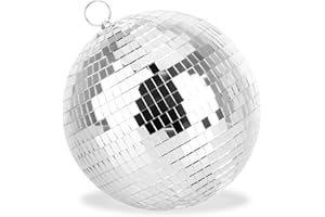 ‎COM-FOUR com-four® Disco Ball - Mirror Ball for Hanging - Disco Ball for Party - Party Ball for New Year's Eve, Birthday, Theme Party - Diameter 20 cm