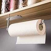 DELTAHOME Stainless Steel Paper Roll Towel Hanger/Poolness - Self Adhesive - Model: Berlin - inox