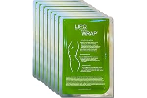Lipo Applicator Body Wrap Firming Patches - Green Tea, Guarana & Seaweed Wraps | Anti Cellulite Wraps for Tightening & Contouring Belly, Waist, Legs, Arms & Stomach - Premium Lifting Wraps (8 WRAPS)