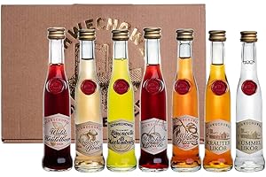 ‎SCHWECHOWER OBSTBRENNEREI GMBH Alkohol Präsent " Kleine Liköre " - zum verschenken - Geschenkset/Schnapsgeschenk - Liköre aus der Schwechower Brennerei - kleine Flaschen - Gastgeschenk (1229) - Nr.: 11794
