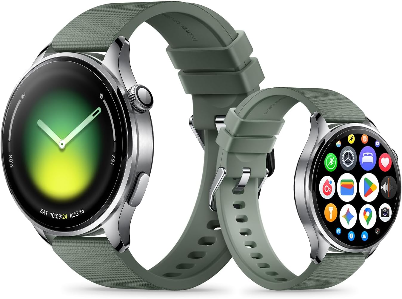 XIAOMI Watch 5 Smartwatch, Google Wear OS, pagos NFC, AI con Gemini, Pantalla de 1,54”, hasta 6 días de autonomía, GPS y Seguimiento Fitness, Control por Gestos, 47 mm, Bluetooth, Verde