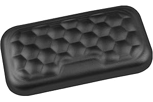‎GIECY Giecy Handballenauflage Maus, Ergonomisch handauflage maus Memory Foam PU handgelenkauflage maus für Computer, Laptop, Büroarbeit, Gaming, Lernen, Tippen Schmerzlinderung
