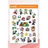 Ms Major Selection S&uuml;per Mario Etiket - Ajanda, Defter, Laptop, Telefon, Scrapbook Sticker