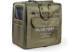 Galatée Hunde-Rucksack, Atmungsaktiver Haustierrucksack Mit Netzfenster Für Kleine, Mittelgroße Hunde Und Katzen, Veterinärgeprüfte Sicherheitstasche Für Reisen, Wandern, Outdoor-Aktivitäten(Grün)