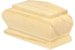 Jackson Woodturners Pine Pyramid Half Newel Cap rebated to fit a 90mm Half Newel Post