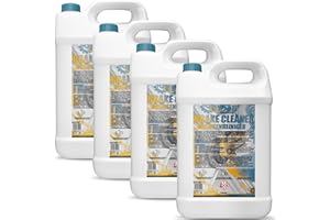 GiDeli Limpiador de frenos, 4 bidones de 5 l, para coche, moto y bicicleta, elimina aceite, grasa, polvo de frenos, restos de pegamento, desengrasante para taller, secado rápido, sin dejar residuos