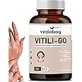 Vedabay Vitiligo Melatonin Tablets 600 Mg, White Patches Repigmentation, Relieve Vitiligo Skin, Restores Natural Skin Color, 60 Veg Vitiligo Melatonin Tablets For Men & Women