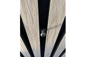 Vleugel Clip a Vite M5 per Pannelli acustici, Pannelli acustici, Filettatura Interna, Distanza da 13 a 15 mm tra Le lamelle, Inclusa Vite M5 da 20 mm, 4 Pezzi