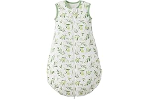 LULUMONKEY 2.5 Tog Baby Winter Sleeping Bag 18-36 Months, Soft Cotton Swaddle Wearable Blanket for Baby Newborn,Sleeveless Sleep Sack