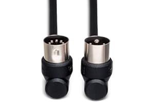 Hosa MID-310RR, Right-angle MIDI Cable, Right-angle 5-pin DIN to Same, 10 ft