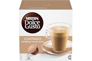 NESCAFÉ DOLCE GUSTO Cortado Espresso Macchiato Coffee Pods 16 Capsules (16 Servings)