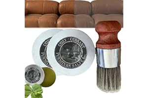Gahwa Wise Owl Möbelledersalbe, Ledermöbelsalbe, Ledermöbelsalbe und -bürste, Ledermöbelsalbe, fixieren und schützen Sie Ihr Lederstück und Ihren Boden (2PCS)