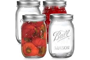Latern 12 stycken 45 ml breda öppning, 480 ml tryckta säkra konserveringsburkar lufttätt lock band konservering sylt honung gelé såser måltid sallad yoghurt