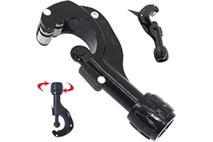 BRICOGAMO CORTA TUBOS COBRE Y PVC Cortatubos de Tipo Trinquete, Tijeras Para Cortar Tubos Multicapa, Para Corte En Fontanería Y Electricista Profesional. Máquina Cortadora De Metal, Cutter Abocardador Manual