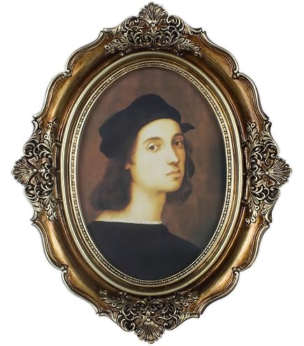 SYLVIA'S SHOP 3x3 Inch Small Vintage Round Picture Frame - Antique Blackish Green Ornate, For Tabletop Or Wall, Retro Decor
