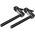 ViewReal 2Pack Bench Dog Clamps Bench Dog Hold Down Clamp 3/4’’Bench Dogs Fit Tall Work-piece Quick Fix & Release For Dog Hole Workbench MFT Clamps (19mm Extended Edition)