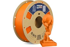 OVERTURE PLA+ Filamento 1.75mm, Toughness Enhanced PLA Roll, Professionale PLA Tenacia, 1kg Filamento(2.2lbs), Precisione Dimensionale 99% Probabilità +/- 0.02 mm (Arancione)