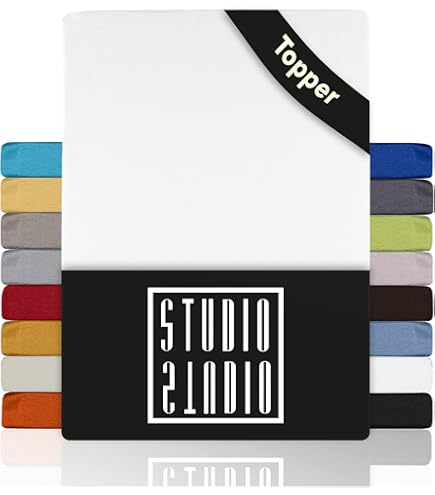 Superbequemes Jersey-Spannbettlaken Für Geteilte Matratzentopper - Perfekte Passform Für 10 Cm Hohe Topper