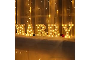 WYFCR mariage logo décoration LED lettres lumineuses mariage signe, signe lumineux marquee, néon lettres lumineuses, décoration de mariage lumineux(MARRY)