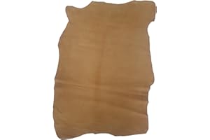 Zerimar Retales para Manualidades 100% Cuero Genuino - cuero para manualidades - piel para tapizar - Piel Natural ideal para reparación de Artículos y Creación de manualidades en Piel.Medidas 105x75cm
