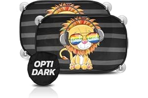 CARAMAZ Car Sun Shade for Baby Certified UV Protection 51x31cm for Full UV Protection - Baby Window Shade - Sun Shade for Car Window Baby - Baby Car Shade - Sun Shades for Car Windows Baby