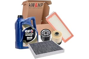KW&HP KIT TAGLIANDO 4 FILTRI PER CAPTUR CLIO IV 1.5 DCI CON OLIO MOTORE ORIGINALE ELF 5 LITRI 5W30