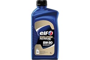 ELF Evolution Full-Tech FE 5W30 Engine Oil ACEA C4 Low SAPS Fuel Economy Formula Synthetic High Performance Motor Oil Lubricant - 1L