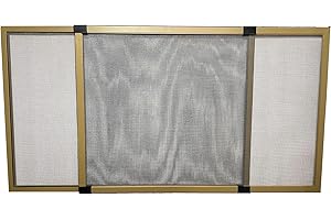 FERRETERIA LEPANTO Mosquitera extensible de aluminio Bronce, Mosquitera fija extensible color bronce adaptable a ventanas, anti-insectos (mosquitos o moscas) (70x100-190cm)