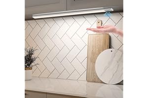 TEDMOS Dimmbar Küchen LED Unterbauleuchte mit Sensor, 60cm 2 In 1 DC USB Betrieben und Aufladbar Küchenunterbauleuchte Magnet Lichtleiste Akku Unterschrank Beleuchtung Küche Ohne Kabel Küchenlicht Unterbau