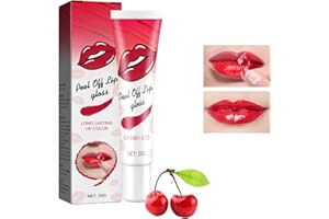 UTAPOSSIN Peel Off Lip Gloss Lip Stain, Despegar la Mancha de Labios, Maquillaje Resistente al Agua y de Larga Duración Tattoo Lip Gloss, Brillo de Labios de Larga Duración para Mujeres y Niñas #2