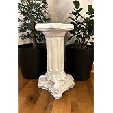 Dekoratif 53 cm Parlak İnci Beyaz Roma S&uuml;tunu Ev Bah&ccedil;e Balkon Dekorasyon Bohem Biblo Heykel