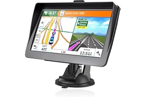 HEYOUTH GPS Navigation Voiture 7 Pouces 2025​​ – Cartes Europe, Mises à Jour Gratuites, Alerte Vitesse & Poi, Guidage Vocal pour Camping-Car/Camion