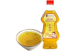 BAILINHOU Huile authentique de baies de poivre du Sichuan 400 ml, huile de poivre de Sichuan, huile aromatisée aux baies de poivre, huile de colza chinoise, importée directement de Chine.