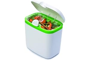 Joie Kitchen Countertop Compost Bin – 2.7L BPA-Free Plastic Food Waste Container with Locking Lid, Odor Control & Dishwasher Safe – For Organic Waste & Recycling