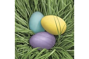DAISY Easter 3-Ply Tissue Paper Napkins Decorative Serviettes for Decoupage 33cm x 33cm (Pack of 20) (Pastel Eggs in Grass), (SDLE)