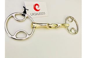 UKSALES25 Wilkie Bevel Verbindend Angled Snaffle Bit (Horse Bits) (5.5")