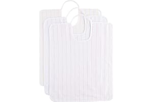 Alabardi Bavoir adulte bavette bavoirs bavoirs pour personnes âgées adultes élastique lacets coton éponge maisons de repos produit Italie