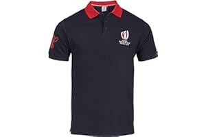 Rugby World Cup Polo RWC - Collection Officielle Coupe du Monde de Rugby 2023 - Taille L