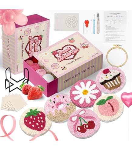 ZUYIST 3 Pièces Kit Broderie Debutant, Kit De Démarrage De