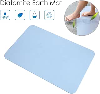 Chasbete Soft Diatomite Bath Mat Diatomaceous Earth Powder With Cover Super Absorbent Fast Drying Your Foot Shower Mats For Bathroom Floor Amazon Co Uk Kitchen Home