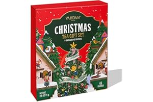 VAHDAM, Limited Edition Christmas Tea Gift Set | 45 Tea Bags, 9 Flavors - Holiday Tea Gift Box | Christmas Presents For Women, Men & Adults, Christmas Tea Gift Set