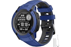 SumRioo Sportowa silikonowa bransoletka kompatybilna z Garmin Instinct 2X Solar, pasek zapasowy do zegarka, kompatybilny z Garmin Instinct 2X Solar