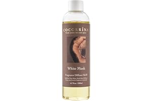 Cocorrína Ricarica per diffusore di canne - Olio profumato Muschio Bianco 200ml per diffusore di canne per la casa, per la camera da letto, il bagno, l'ufficio e l'arredamento