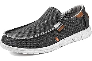 XINGHUANHUA Mocassini Uomo Comfort Leggero Scarpe di Tela per Leggere Casual Scarpe da Ginnastica Piatte Antiscivolo Resistenti all'Usura per Tutti i Giorni