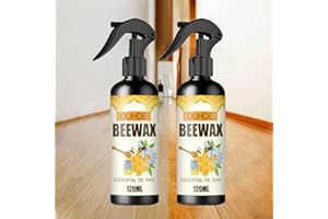 CHENRI Spray à la cire d'abeille micro-molécularisée naturelle, cire meuble en bois, Cire à polir, Cire D'Abeille Pour Bois Nettoyant et Polissage, Cire polyvalente pour rénovation meubles et sols (2pcs)