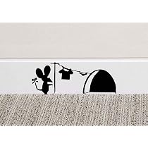 Decorative Wall Stickers - Mouse Hole Living Room TV Background Wall Innovative