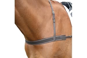 Shires Ecuestre - Blenheim Elástico BreastGirth - Havana - Talla: Onesize
