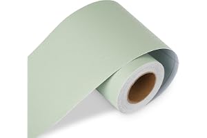 LACHEERY Mintgrön kant självhäftande tapet grön 7,6 cm x 1 500 cm tapetkant självhäftande enfärgad vattentät tapet gränser mö
