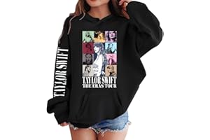 PEKLOKIW Sweatshirts Girls Hoodie Fashion Graphic Sweatshirt Pullover Shirts Fans Hoodie Concert Clothing Long Sleeve T Shirt Teen Girls Blouse Tee Shirt Gifts Crewneck Loose Fit Tops Pullovers
