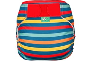 TOTSBOTS – Baby-Schwimmwindel – wiederverwendbare Schwimmwindeln, Größen für Neugeborene bis Kleinkinder, schwimmbadsicher – Schwimmstreifen (Größe 1, 4,5–9 kg)